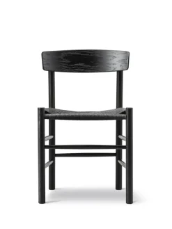 Fredericia Furniture Spisebordsstole<J39 Folkestolen, lys olieret eg af Børge Mogensen