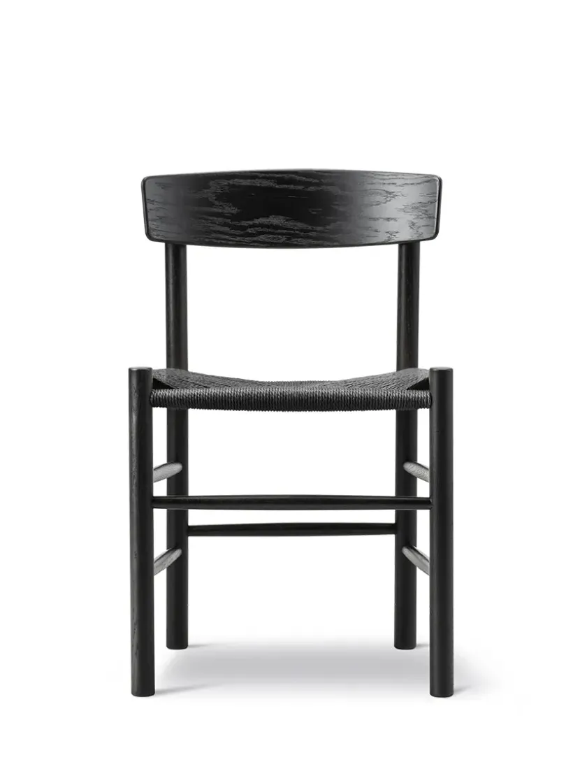 Fredericia Furniture Spisebordsstole<J39 Folkestolen, lys olieret eg af Børge Mogensen