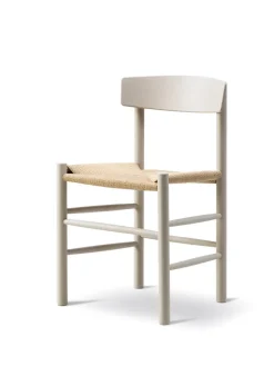 Fredericia Furniture Spisebordsstole<J39 Folkestolen, Pebble grey af Børge Mogensen