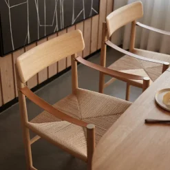 FDB Møbler Spisebordsstole<J186 Hesberg spisebordsstol, olieret eg fra