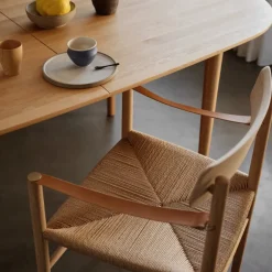 FDB Møbler Spisebordsstole<J186 Hesberg spisebordsstol, olieret eg fra