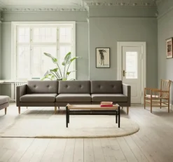 FDB Møbler Bænke<J83B Bænk, sortlakeret bøg fra