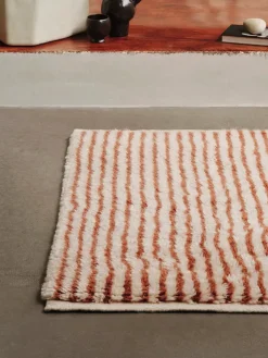 Ferm Living Gulvtæpper<Kami Knotted Rug, red brown fra