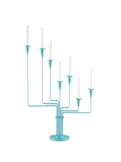 Piet Hein Lysestager<Karlsvognen Table Lysestage, turkis fra