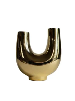 Hein Studio Vaser<Kazumi StudioVase, gold fra Hein