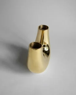 Hein Studio Vaser<Kazumi StudioVase, gold fra Hein