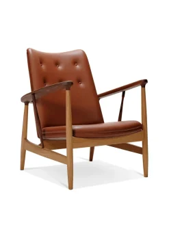 House of Finn Juhl Lænestole<Kettelhut Chair, Elegance leather af Finn Juhl