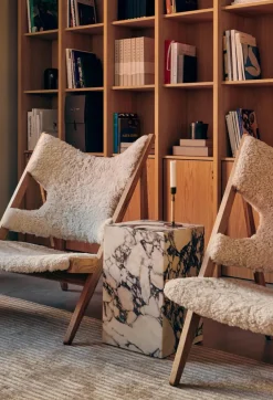 Audo Copenhagen Loungestole|Lænestole<Knitting Lounge Chair, Sheepskin fra