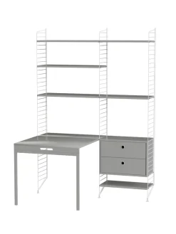 String Furniture Reolsystemer<Kontor, bundle E fra String