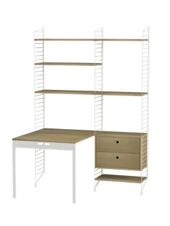 String Furniture Reolsystemer<Kontor, bundle E fra String