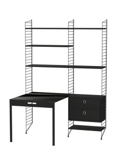 String Furniture Reolsystemer<Kontor, bundle E fra String