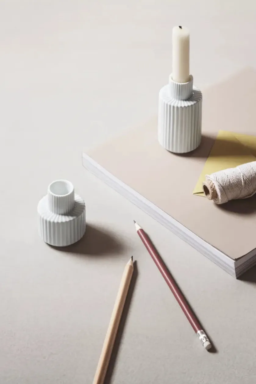 Lyngby Porcelæn Lysestager<Kronelysestage fra