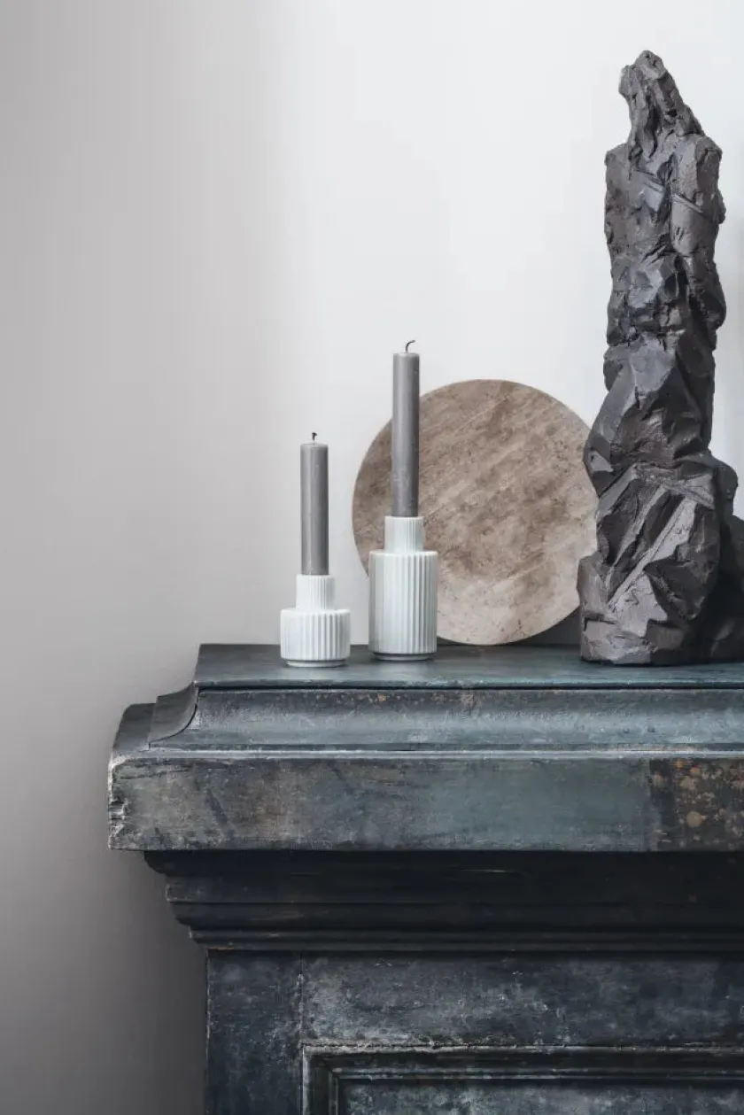 Lyngby Porcelæn Lysestager<Kronelysestage fra