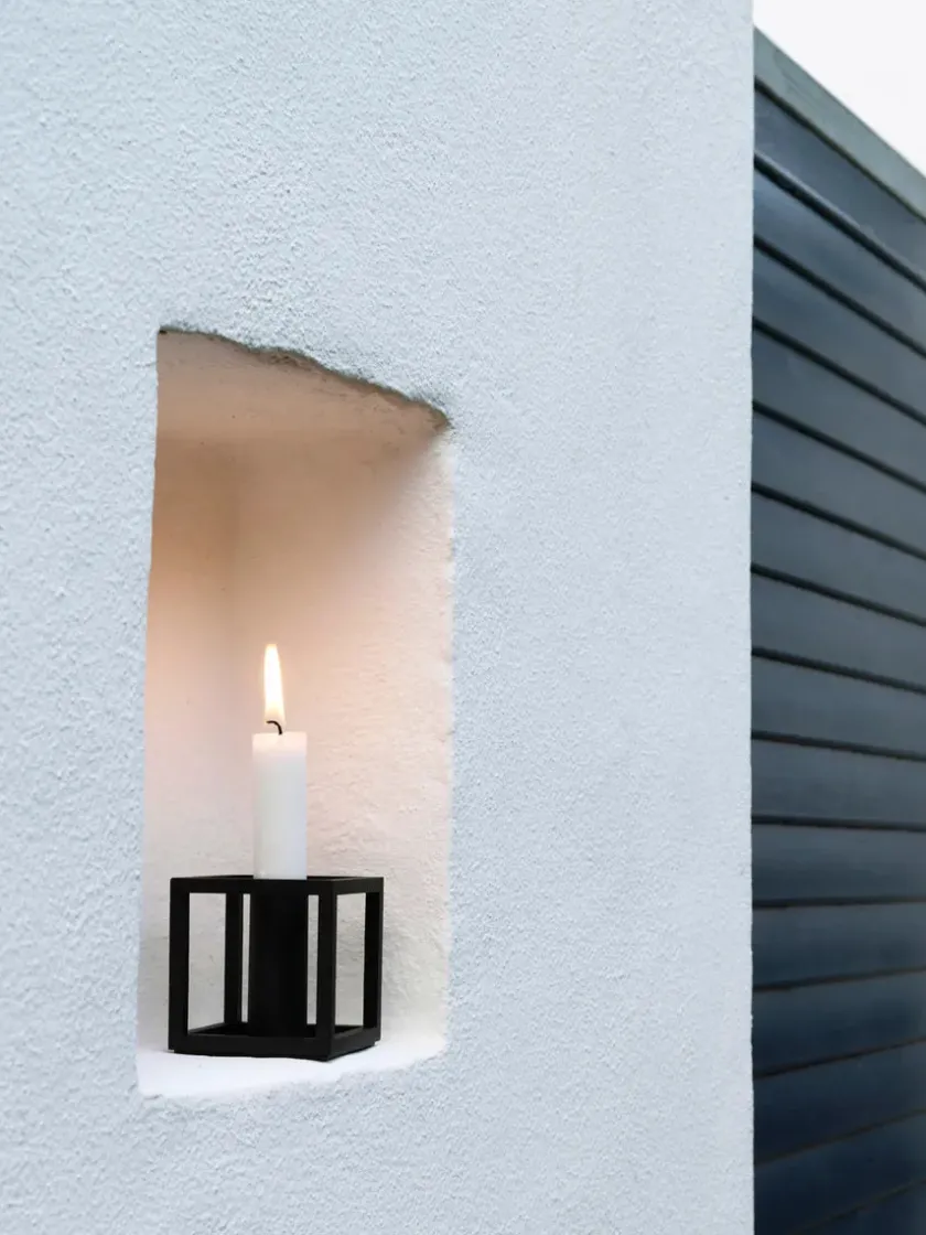 Audo Copenhagen Juleborddækning|Lysestager<Kubus 1 Lysestage, hvid fra