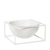 Audo Copenhagen Service<Kubus Bowl Centerpiece Large, hvid fra