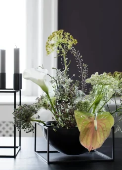 Audo Copenhagen Service<Kubus Bowl Centerpiece Large, sort fra