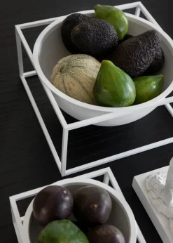 Audo Copenhagen Service<Kubus Bowl Centerpiece Small, hvid fra