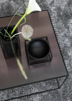 Audo Copenhagen Service<Kubus Bowl Centerpiece Small, sort fra