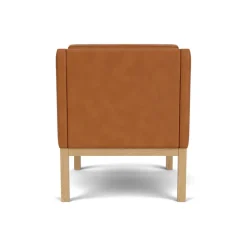 FDB Møbler Lænestole<L46 MK155 lænestol, sort læder af Mogens Koch