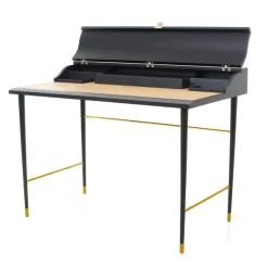 Stellar Works Skriveborde<Laval Writing Desk i sort malet eg