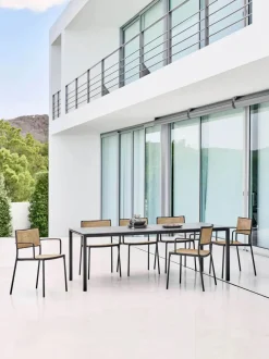 Cane-line Havestole<Less Armstol fra