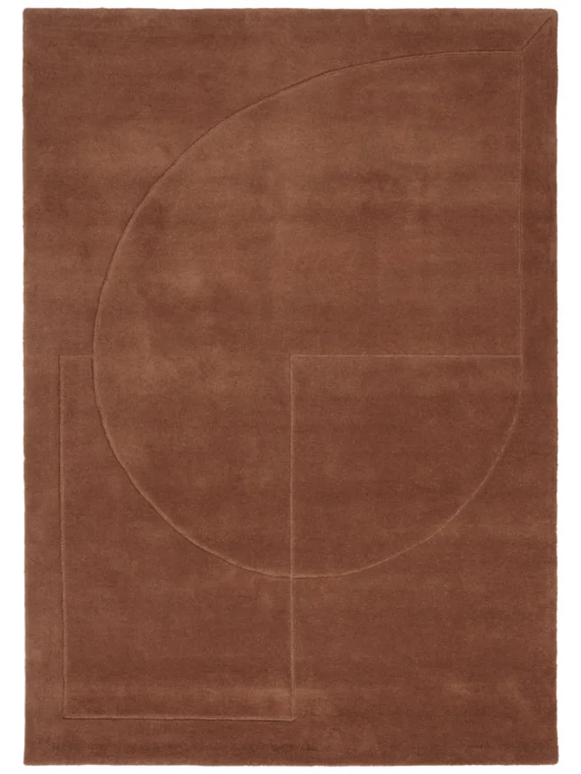 Linie Design Gulvtæpper<Lineal Poem Tæppe, Amber fra