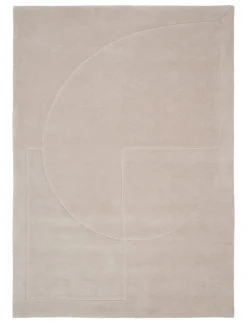 Linie Design Gulvtæpper<Lineal Poem Tæppe, Beige fra