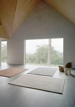 Linie Design Gulvtæpper<Lineal Poem Tæppe, Beige fra