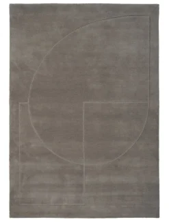 Linie Design Gulvtæpper<Lineal Poem Tæppe, Beige fra