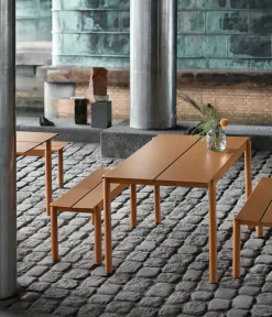 Muuto Havebænke<Linear Steel Bench, 110 cm fra