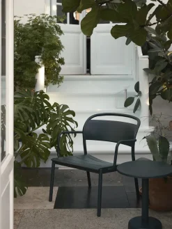 Muuto Udendørs Loungemøbler<Linear Steel Coffee Table, Ø42 fra