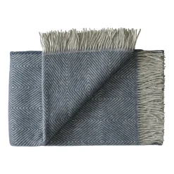 Silkeborg Uldspinderi Gaver Til Ham|Puder Og Plaider<Livø Plaid, fjord fra