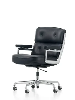 Vitra Kontorstole<Lobby Chair ES 104 kontorstol, sort læder fra