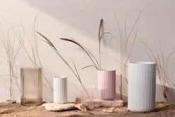 Lyngby Porcelæn Vaser<Lyngbyvasen blå glas fra