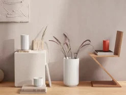 Lyngby Porcelæn Vaser<Lyngbyvasen blå glas fra