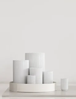 Lyngby Porcelæn Vaser<Lyngbyvasen i mørk grøn, H31 cm fra