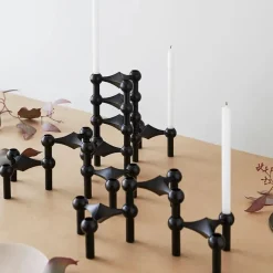 STOFF Nagel Stearinlys|Lysestager<Lys i beige til Nagel lysestage