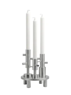 Fritz Hansen Lysestager<Lysestage large stål af Jaime Hayon