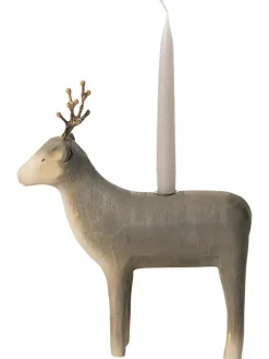 Maileg Kalenderlys & Julelysestager|Lysestager<Lysestage Rensdyr, mellem fra