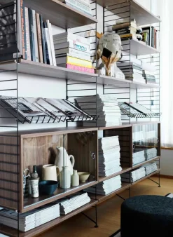 String Furniture Reolsystemer<Magasinhylde, metal fra String