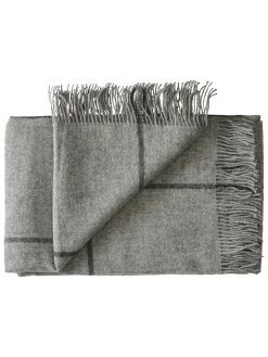 Silkeborg Uldspinderi Puder Og Plaider<Mandø Plaid, light grey fra