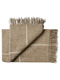 Silkeborg Uldspinderi Puder Og Plaider<Mandø Plaid, light grey fra