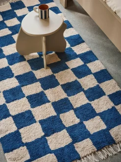Ferm Living Gulvtæpper<Mara Washable Rug 90 x 150 cm, deep blue fra