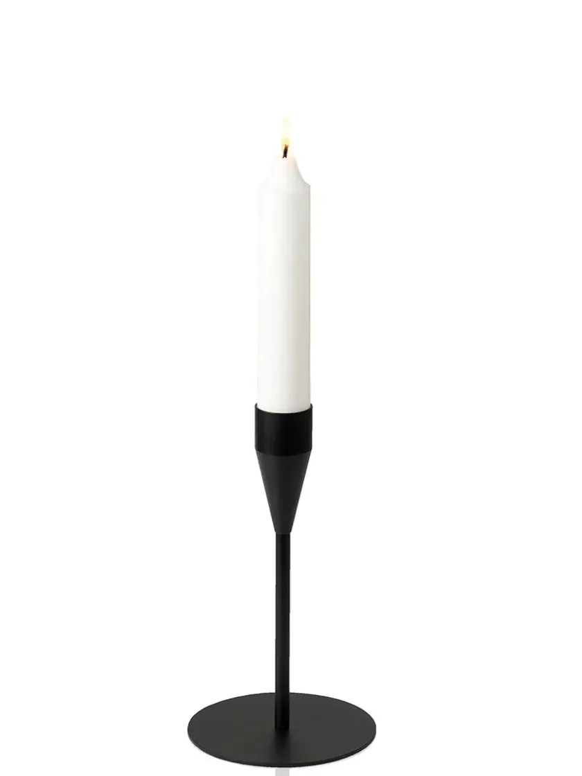 Piet Hein Lysestager<Mars Lysestage, sort fra