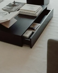 New Works Sofaborde<Mass Coffee Table Wide, black fra