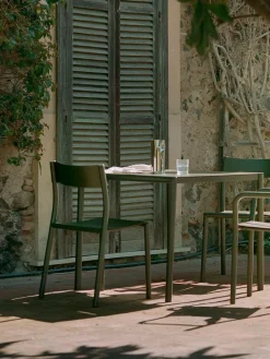 New Works Havestole<May Chair, dark green fra