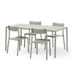 New Works Havemøbelsæt<May sæt, 4 stole og bord 170x85 i light grey fra