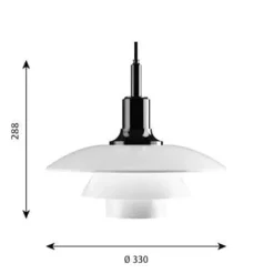 Louis Poulsen Louis Poulsen Lampeskærme|Reservedele Til Lamper<Mellemskærm til PH 3½-3 Glas Pendel fra
