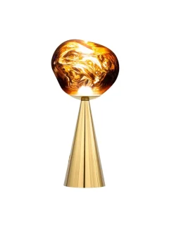 Tom Dixon Spots|Portable Lamper<Melt Portable Bordlampe, gold fra