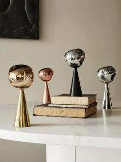 Tom Dixon Spots|Portable Lamper<Melt Portable Bordlampe, gold fra